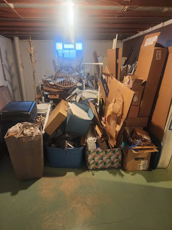 Roll-off dumpster container at job site for Construction Dumpster Rental in Whiskey Creek